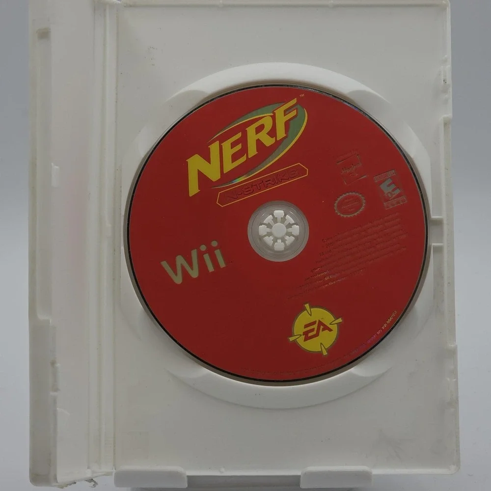 Nerf N-Strike Nintendo Wii Video Game EA Hasbro Shooter Complete CIB Disc Y2K‎